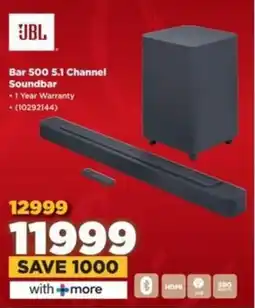 HiFi Corp JBL Bar 500 5.1 Channel Soundbar offer