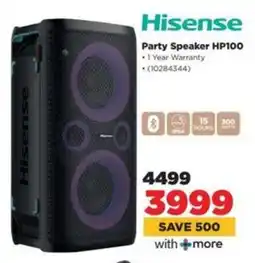 HiFi Corp Hisense Party Speaker HP100 offer