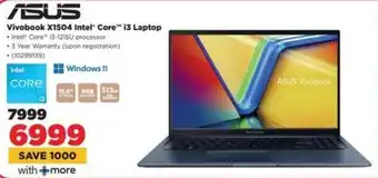 HiFi Corp ASUS Vivobook X1504 Intel Core i3 Laptop offer