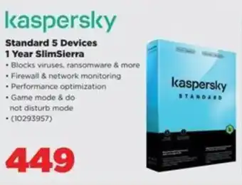 HiFi Corp Kaspersky Standard 5 Devices 1 Year SlimSierra offer