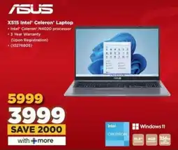 HiFi Corp ASUS X515 Intel Celeron Laptop offer