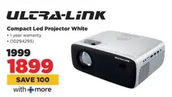 HiFi Corp ULTRA-LINK Compact Led Projector White offer