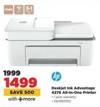 HiFi Corp HP Deskjet Ink Advantage 4276 All-in-One Printer offer