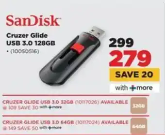 HiFi Corp SanDisk Cruzer Glide USB 3.0 128GB offer