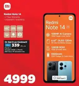 HiFi Corp Redmi Note 14 offer