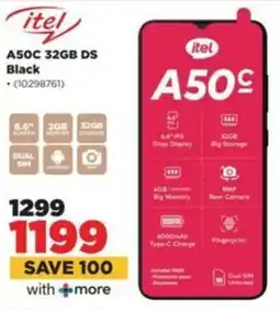 HiFi Corp Itel A50C 32GB DS Black offer