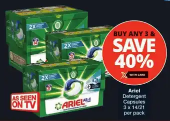 Checkers Ariel Detergent Capsules offer