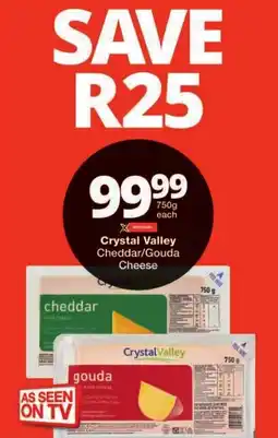 Checkers Crystal Valley Cheddar/Gouda Cheese offer