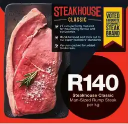 Checkers Steakhouse Classic Man-Sized Rump Steak offer