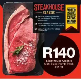 Checkers Steakhouse Classic Man-Sized Rump Steak offer