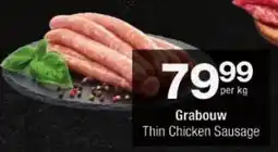 Checkers Grabouw Thin Chicken Sausage offer