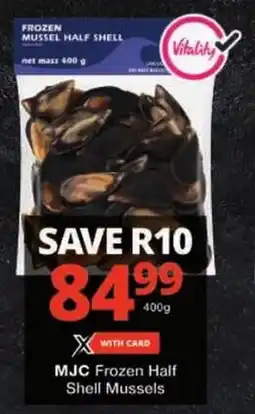 Checkers MJC Frozen Half Shell Mussels offer