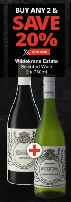 Checkers Wildekrans Estate Selected Wine offer