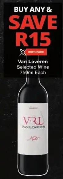 Checkers Van Loveren Selected Wine offer