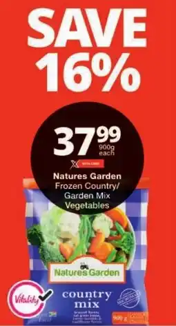 Checkers Natures Garden Frozen Country/ Garden Mix Vegetables offer