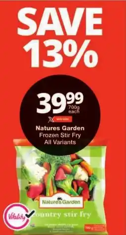 Checkers Natures Garden Frozen Stir Fry All Variants offer