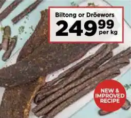 Food Lover's Market Biltong or Droewors offer