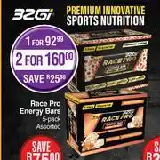 Dis-Chem 32Gi Race Pro Energy Bars Assorted-For 1 x 5's Pack offer