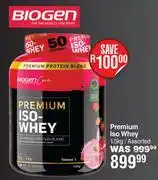 Dis-Chem Biogen Premium Iso Whey Assorted-1.5Kg offer