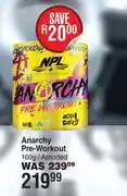 Dis-Chem NPL Anarchy Pre Workout Assorted-160g offer