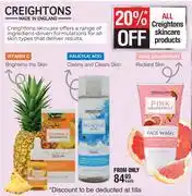 Dis-Chem Creightons Skin Care Products-Each offer