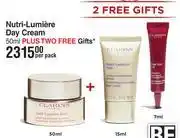 Dis-Chem Clarins Nutri Lumiere Day Cream 50ml Plus Two Free Gifts-Per Pack offer