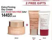 Dis-Chem Clarins Extra Firming Day Cream 50ml Plus Two Free Gifts-Per Pack offer