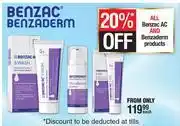 Dis-Chem Benzac AC And Benzaderm Face Care Products-Each offer