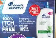 Dis-Chem Head & Shoulder Shampoo Or Conditioner Assorted-1Ltr Each offer