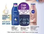 Dis-Chem Nivea Ladies' Body Lotion Or Cream 400ml/Assorted Men Body Lotion Or Cream Assorted 400ml-For 2 offer