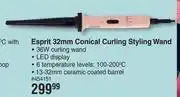 Dis-Chem Carmen Esprit32mm Conical Curling Styling Wand offer