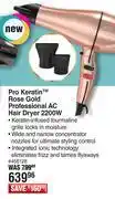 Dis-Chem Wahl Pro Kertatin Rose Gold Professional AC Hair Dryer 2200W offer