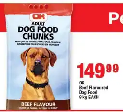 OK Foods OK Beef Flavoured Dog Food offer