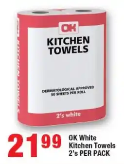 OK Foods OK White Kitchen Towels offer