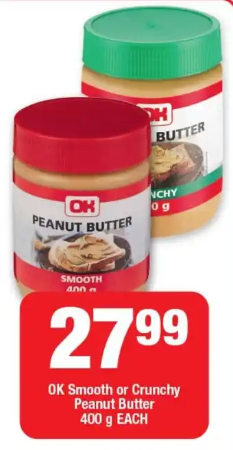 OK Foods OK Smooth or Crunchy Peanut Butter offer