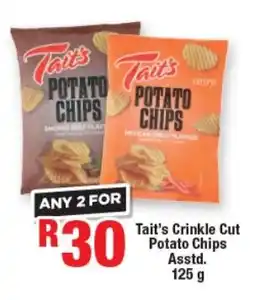 OK Foods Tait's Crinkle Cut Potato Chips Asstd. offer