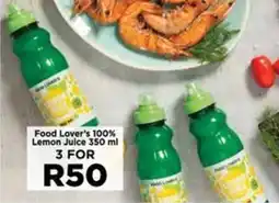 Food Lover's Market Food Lover's 100% Lemon Juice offer