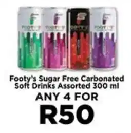 Food Lover's Market Footy's Sugar Free Carbonated Soft Drinks Assorted offer