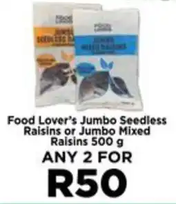 Food Lover's Market Food Lover's Jumbo Seedless Raisins or Jumbo Mixed Raisins offer