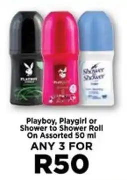 Food Lover's Market Playboy, Playgirl or Shower to Shower Roll On Assorted offer