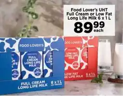 Food Lover's Market Food Lover's UHT Full Cream or Low Fat Long Life Milk offer