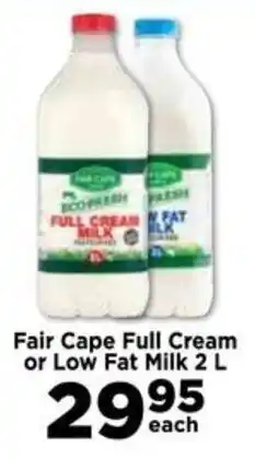 Food Lover's Market Fair Cape Full Cream or Low Fat Milk offer