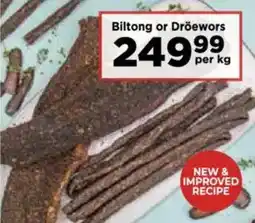 Food Lover's Market Biltong or Droewors offer