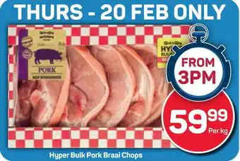 Pick n Pay Hypermarket Hyper Bulk Pork Braai Chops offer