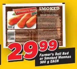 OK Foods Farmer's Deli Red or Smoked Viennas offer