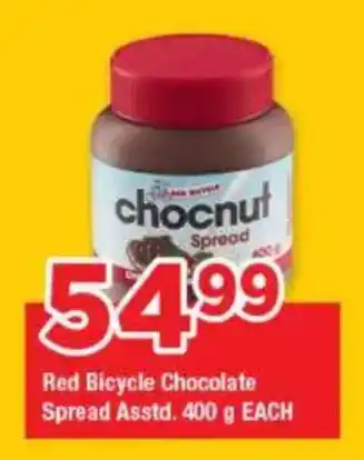 OK Foods Red Bicycle Chocolate Spread Asstd. offer