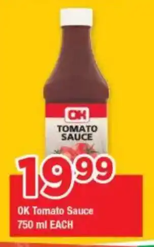 OK Foods OK Tomato Sauce offer