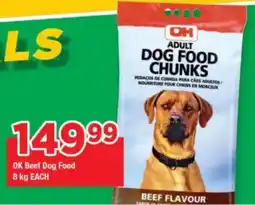 OK Foods OK Beef Dog Food offer