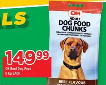 OK Foods OK Beef Dog Food offer