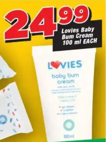 OK Foods Lovies Baby Bum Cream offer